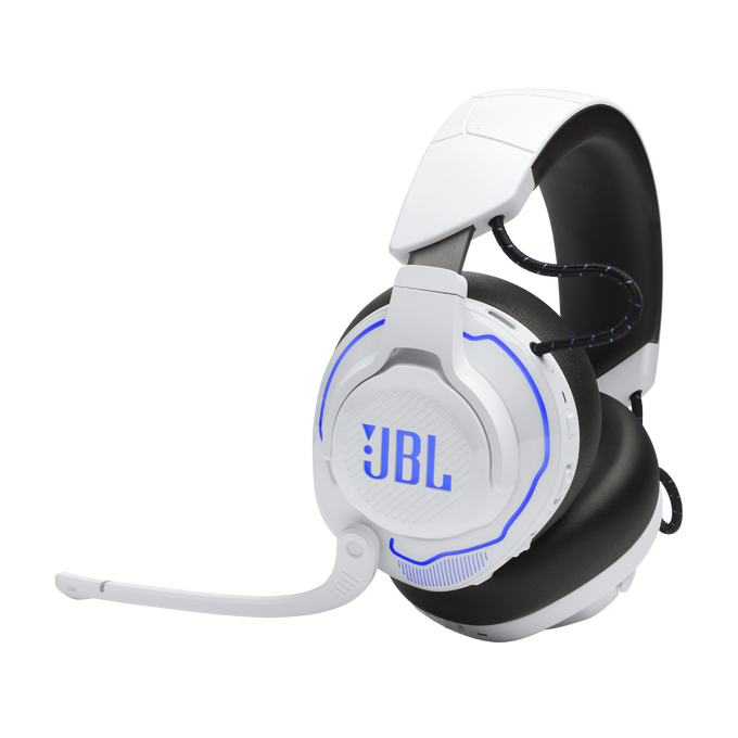 JBL Quantum 910P Console Wireless - White - Wireless over-ear console gaming headset with head tracking-enhanced, Active Noise Cancelling and Bluetooth - Hero image number null